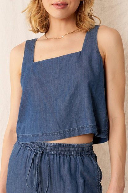 stacia crop - denim