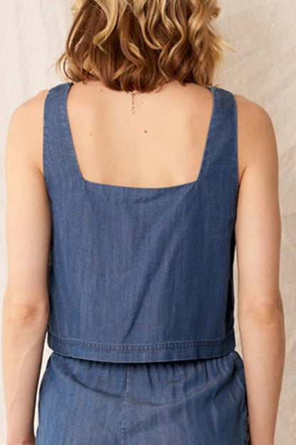 stacia crop - denim