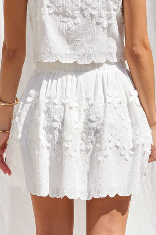 mara skirt - off white