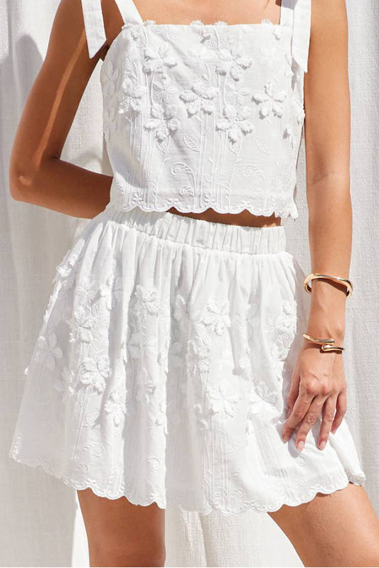mara skirt - off white
