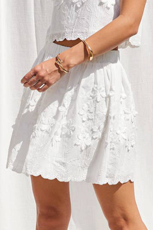 mara skirt - off white