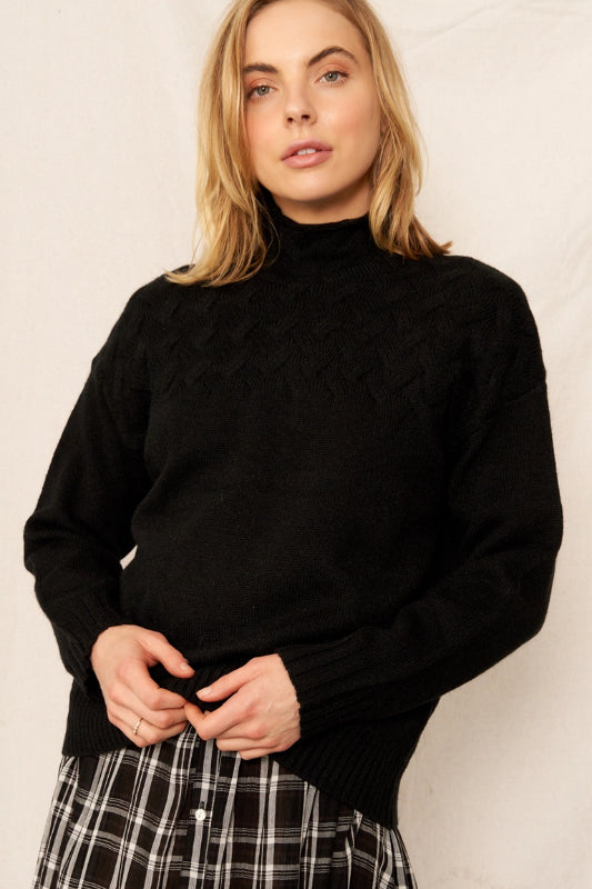 sagen sweater - black