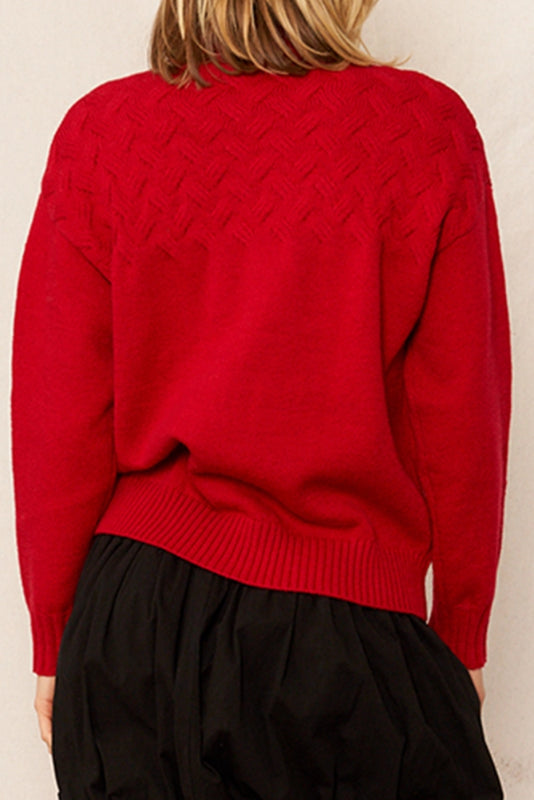 sagen sweater - red