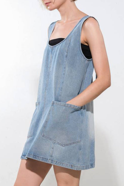 lylah dress - denim