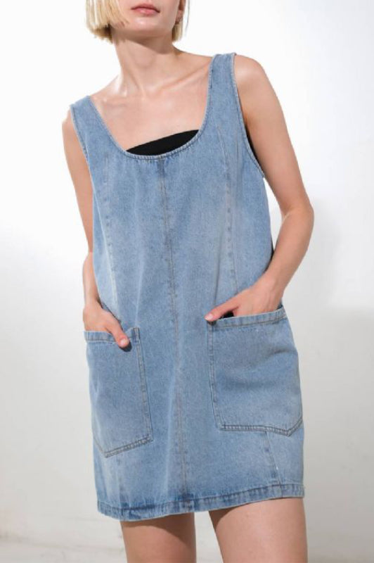 lylah dress - denim