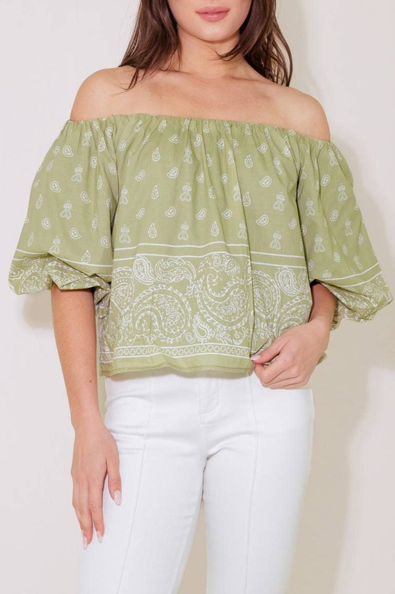 lettie top - sage (FINAL SALE)