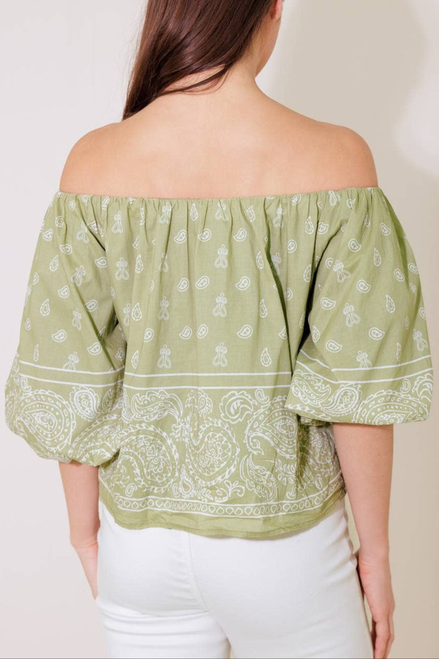lettie top - sage (FINAL SALE)