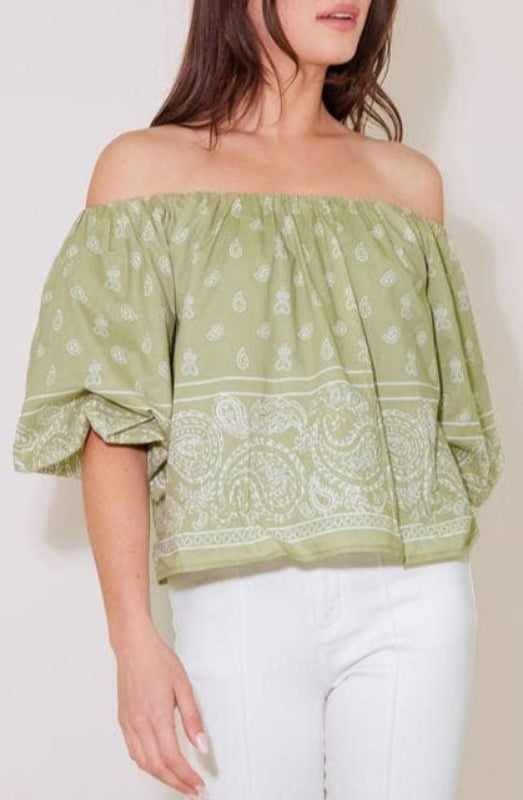 lettie top - sage (FINAL SALE)