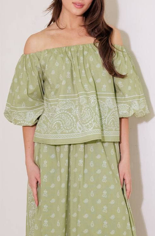 lettie top - sage (FINAL SALE)