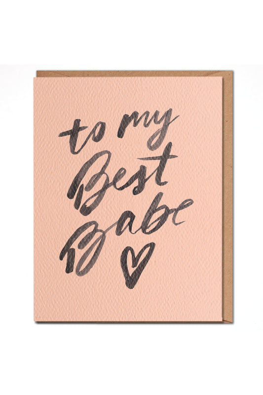 to my best babe