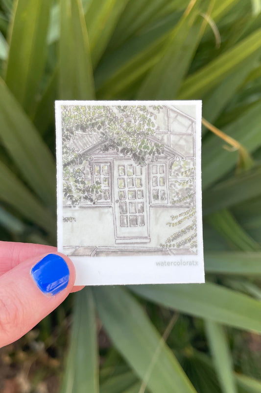 greenhouse polaroid sticker