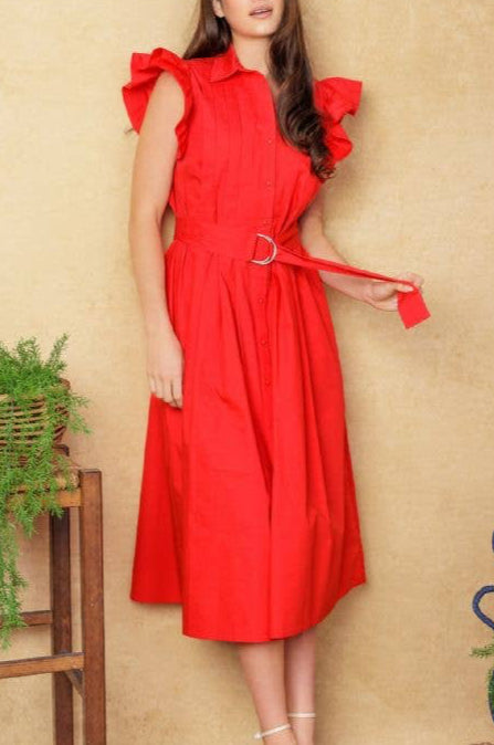 cecilia dress - red (FINAL SALE)