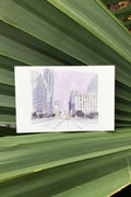 congress ave night postcard