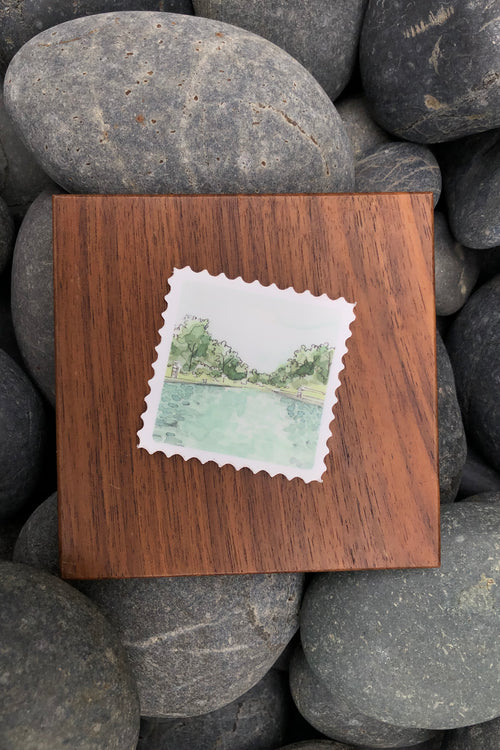 barton springs stamp sticker