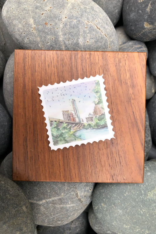 congress bridge stamp sticker