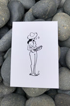 music lover art print - 5x7