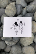 wine lovers art print - 5x7