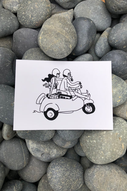 farmer's market lovers art print - 5x7