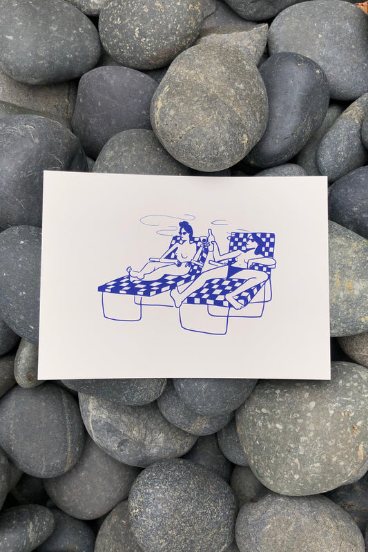 swim club art print - 5x7