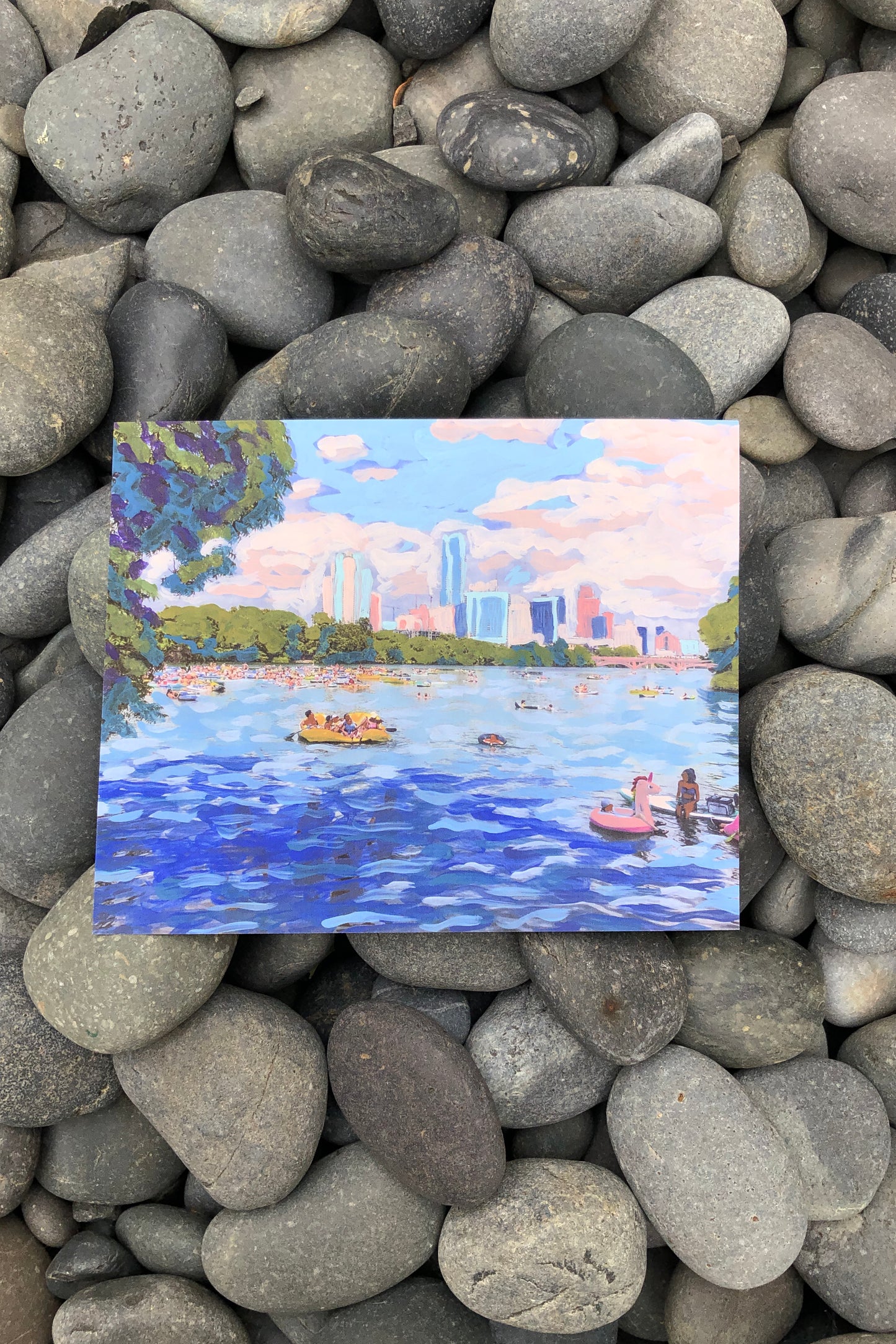 lady bird lake austin print | el baker