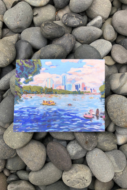 lady bird lake austin print | el baker