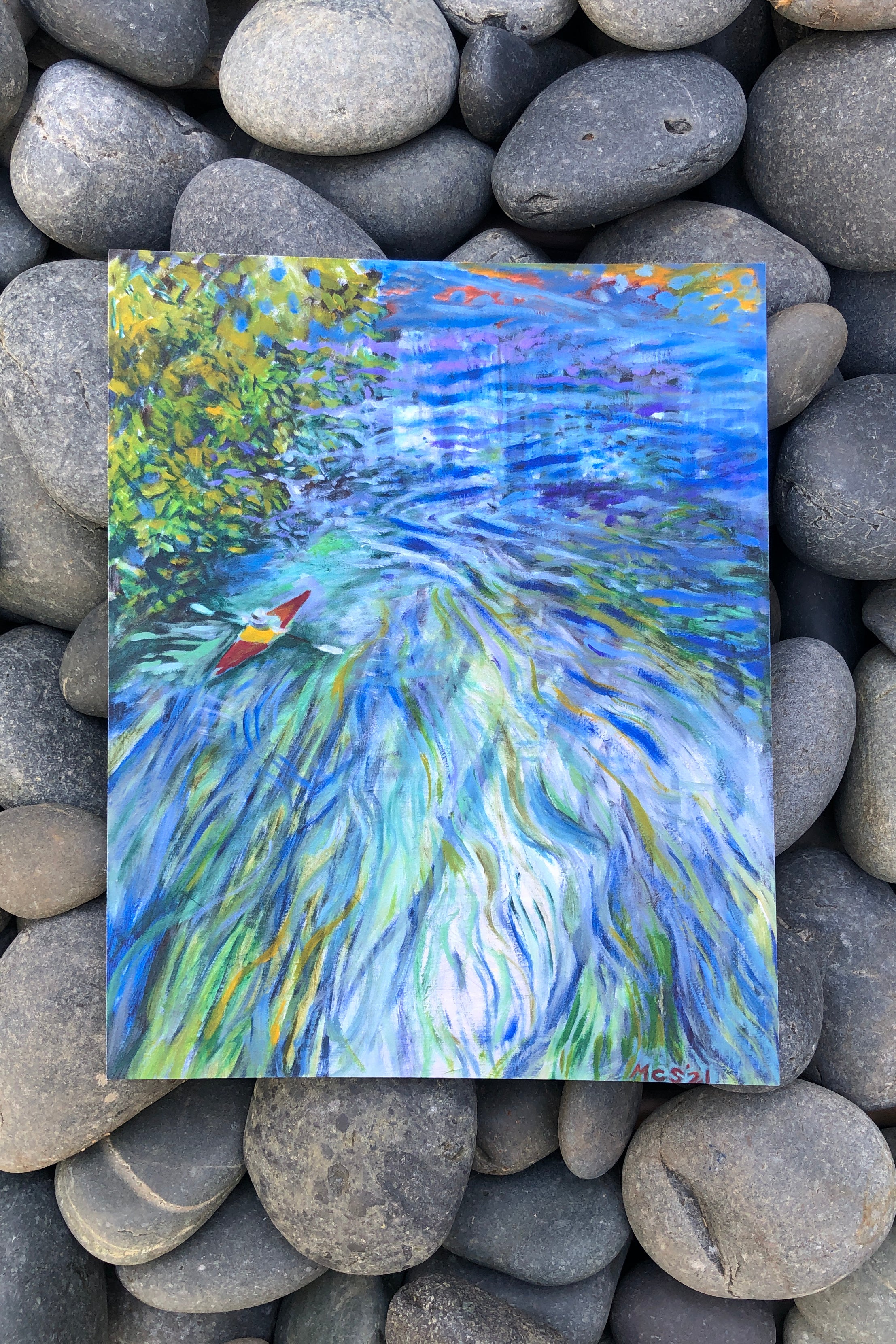 san marcos river print | el baker x mcseaborne art