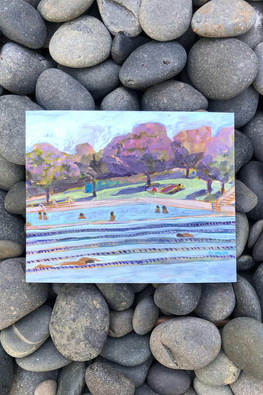 pastel deep eddy pool print | el baker