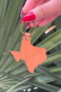 LetterCraft leather Texas keychain