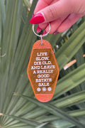 estate sale motel tag keychain