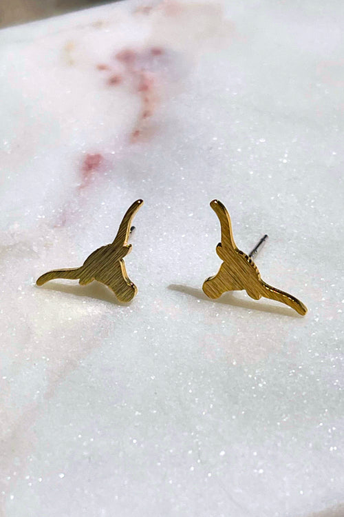 longhorn earrings