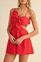 georgia romper - red (FINAL SALE)
