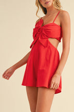 georgia romper - red (FINAL SALE)