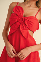 georgia romper - red (FINAL SALE)