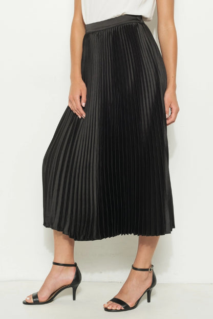 belle midi skirt - black