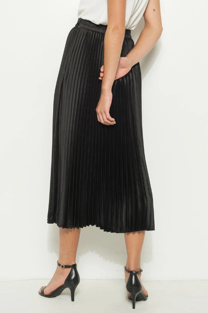 belle midi skirt - black