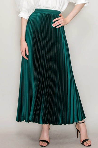 belle midi skirt - hunter green