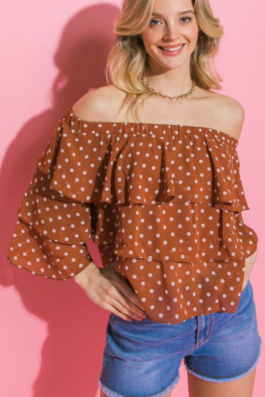 moore blouse - rust