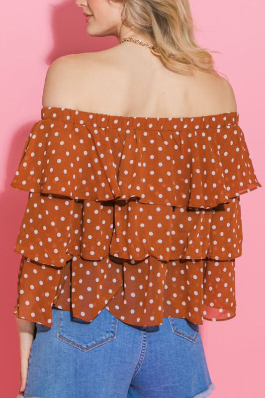 moore blouse - rust