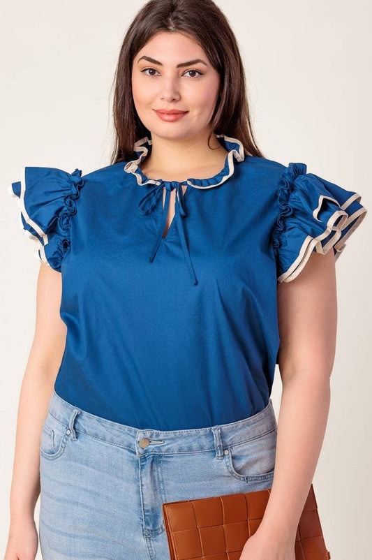 juniper top - navy