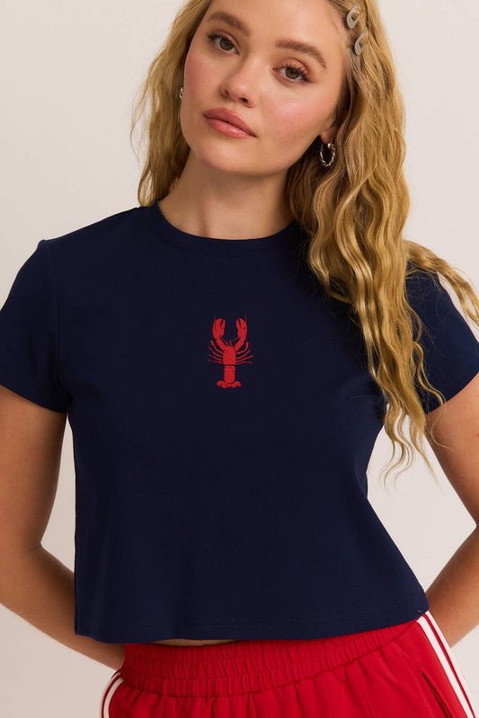 lobster tee - navy