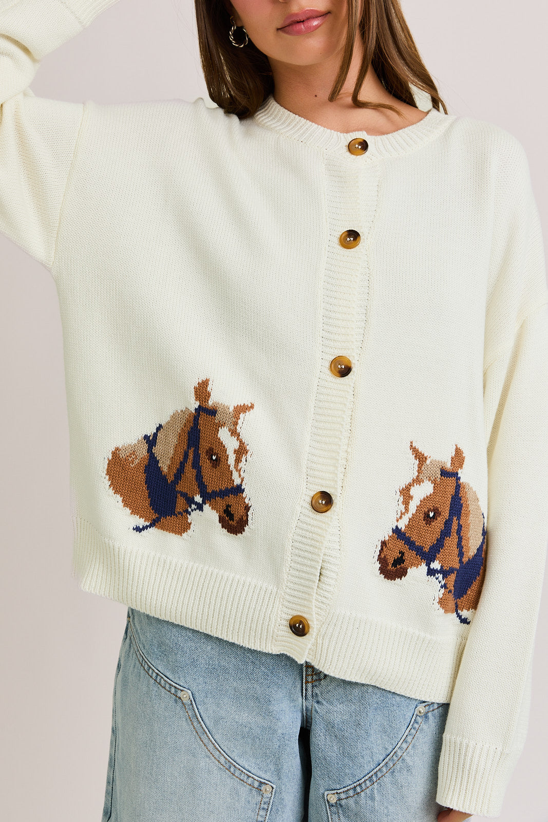 trigger cardigan - off white