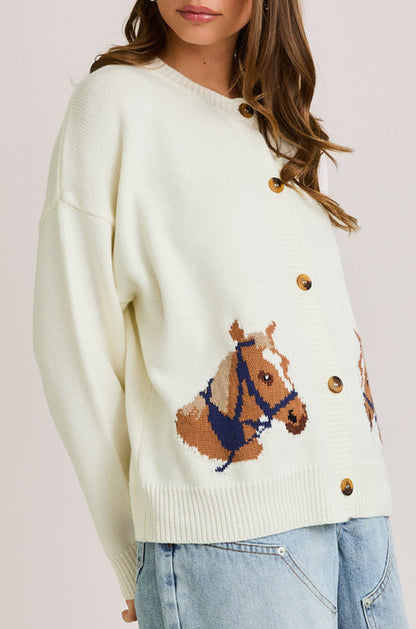 trigger cardigan - off white