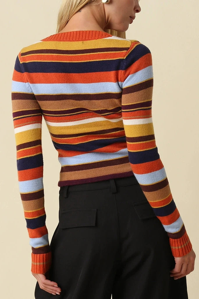 ruthie sweater - multi stripe