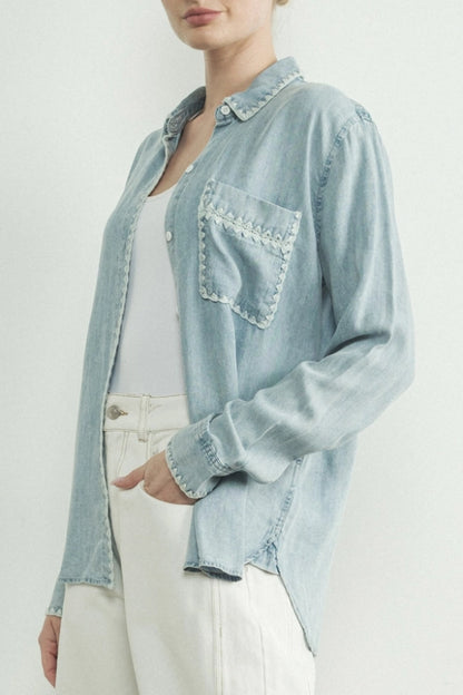 desi blouse - denim