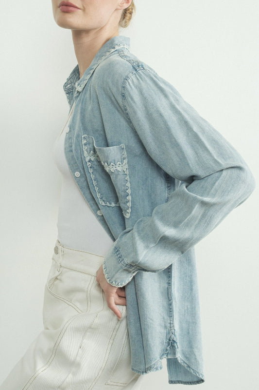 desi blouse - denim