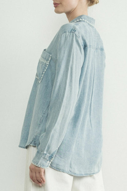 desi blouse - denim