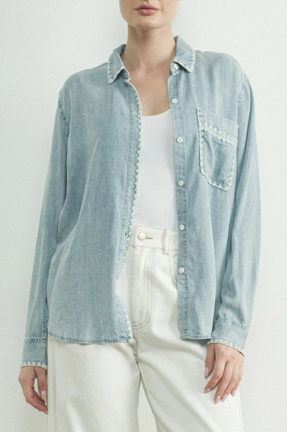 desi blouse - denim