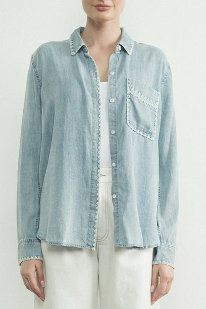 desi blouse - denim