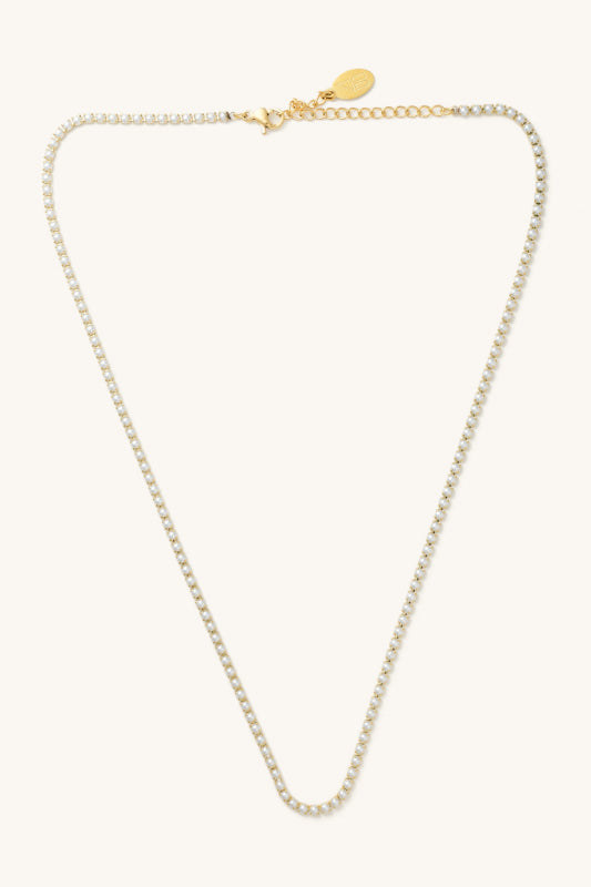 micro pearl choker - gold