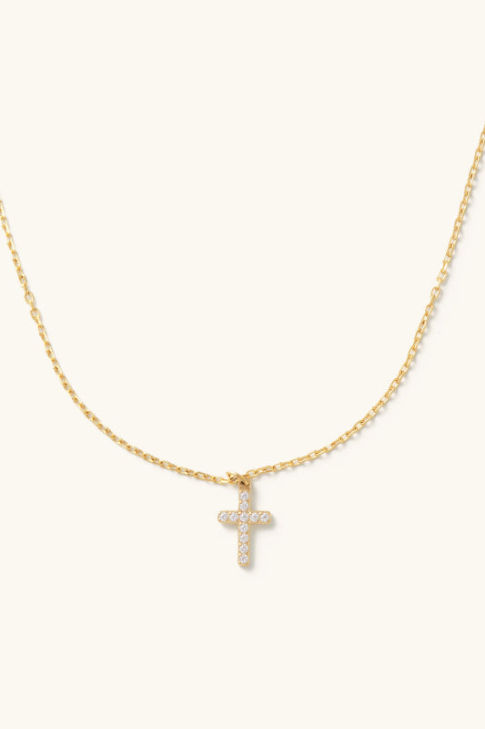 crystal cross necklace